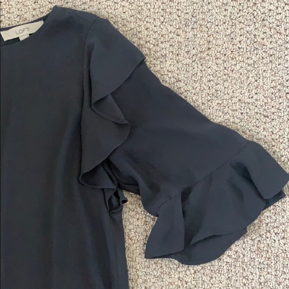 Loft Gray Blouse - image 2